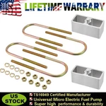 Pair 2" Inch Aluminum Extruded Leaf Spring Lowering Blocks With U-bolt Hardware. Fixed Price $48.99.