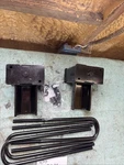 Zone Offroad Zonf1317 5" Rear Lifted Blocks And U-bolts For 2017-2019 Ford F-250. Fixed Price $130.00.
