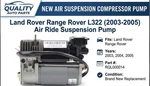 Land Rover Range 2003 2004 2005 Air Ride Suspension Pump Rql000014 L322. Fixed Price $103.99.