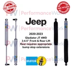 Bilstein 5100 Shock Set 3-4.5" Front Rear Lift For 20-23 Gladiator Jt 4wd. Fixed Price $447.93.