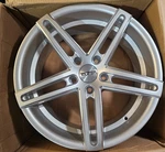 (qty 1) Touren Tr73 Gloss Silver W/ Milled Spoke Edges Wheel Rim 18x8 5x120 35mm. Fixed Price $161.99.