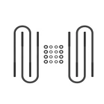 Icon Rear 17" U-bolt Kit For 99-10 Ford F-250 F-350 Super Duty Set Of 4. Fixed Price $109.95.