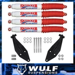 Front Dual Shock Kit W/ Skyjacker For 0-3" Lifts Fits 1999-2004 Ford F250 4x4. Fixed Price $378.42.