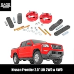 2.5 Inch Lift For Nissan Frontier 2wd & 4wd. Fixed Price $159.95.