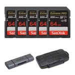 Sandisk 64gb (5-pack) Extreme Pro Memory Card With Storage Case, Reader. Fixed Price $199.99.