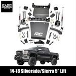 5 Inch Lift For 14-18 Silverado And Sierra 1500. Fixed Price $1119.95.