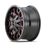 4 New 20x9 Mayhem Warrior Black-red Wheel/rim 6x135 Et0 8015-2937btr. Fixed Price $1599.96.