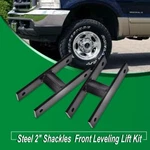 Fit For 1999-2004 Ford F-250 F-350 4wd 4x4 Steel 2" Shackles Front Leveling Lift. Fixed Price $50.75.