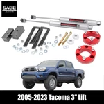 3 Inch Lift For 05-23 Toyota Tacoma. Fixed Price $269.95.