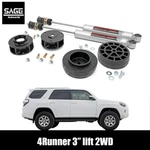 3 Inch Lift Kit For 2010-2024 Toyota 4runner 2wd. Fixed Price $269.95.