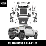 4 Inch Lift Kit For 2025 Silverado/sierra Trailboss/at4 (v8 Engine). Fixed Price $1449.95.