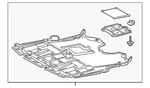Genuine Lexus Splash Shield 51410-24020. Fixed Price $303.63.