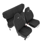 Rough Country Front & Rear Black Neoprene Seat Covers For 84-01 Jeep Cherokee Xj. Fixed Price $199.95.