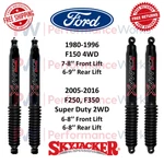 Skyjacker Black Max Shock Set 6-8" Front & Rear Lift For Ford F-250 F-350 Sd 4wd. Fixed Price $311.34.