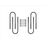 Icon Vehicle Dynamics 37003 15" Rear U-bolt Kit For 2000-2010 Ford Excursion. Fixed Price $122.05.