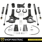 Maxtrac 6.5" Front 4" Rear Leveling Lift Kit + Shocks For 2009-2018 Ram 1500 2wd. Fixed Price $1010.47.