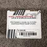 Prothane 6-1303-bl Black Front Bump Stop Kit For 1964-1973 Ford Mustang. Fixed Price $14.99.