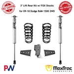 Maxtrac 3" Lift Rear Kit W/ Fox Shocks For 2009-2018 Dodge Ram 1500 2wd #902430f. Fixed Price $889.76.