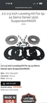 Suspension Maxx Leveling Kit 2.0 -2.5 - Gmc Sierra 1500 Denali New!. Fixed Price $165.00.