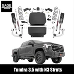 3.5 Inch Lift With Struts For Toyota Tundra Non Pro Models Without Air Ride. Fixed Price $1139.95.