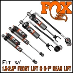 Fox 2.5 Elite 1.5-2.5" Front 1" Rear Shocks 20-26 Silverado Sierra 2500 3500 Hd. Fixed Price $2919.95.