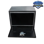 24" X17" X18" Black Aluminum Tool Box For Camper Pickup Flatbed Storage. Fixed Price $106.24.