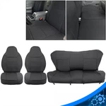 Black Car Seat Covers Neoprene For 1997-2001 Jeep Cherokee Xj 1st/2nd -. Fixed Price $147.92.